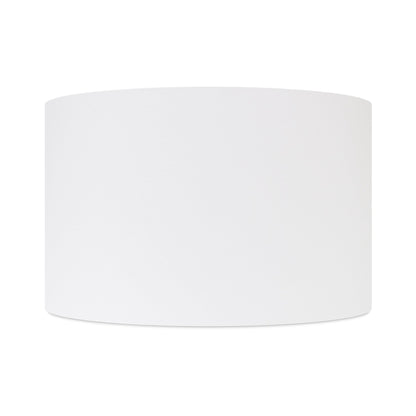16x16x10'H White Crisp Linen Drum Shade
