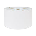 16x16x10'H White Crisp Linen Drum Shade
