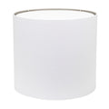 Runder weißer Wäscher-Drum-Shade mit Silber-Lining 18' x 18' x 16'