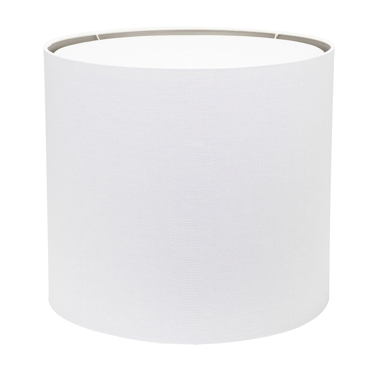 Runder weißer Wäscher-Drum-Shade mit Silber-Lining 18' x 18' x 16'