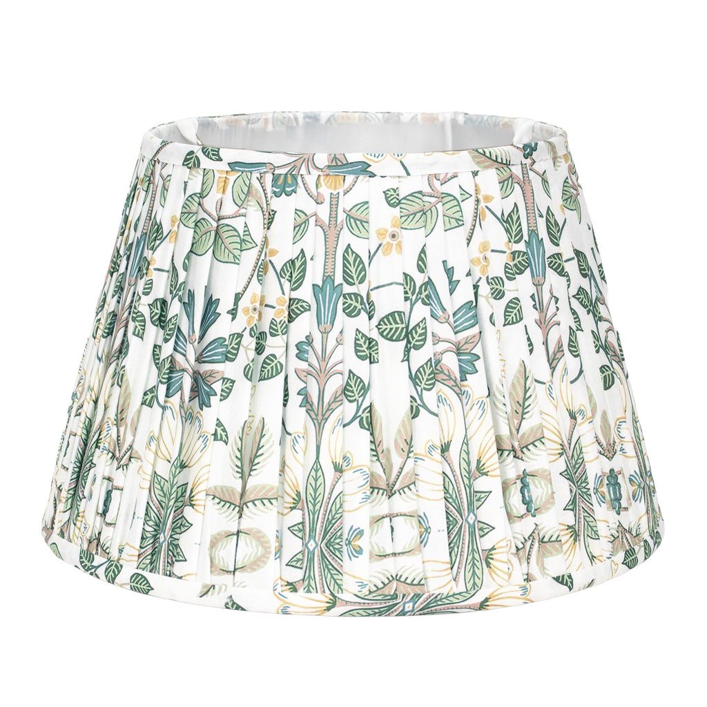10.5x16x10.5'H Pleated Print Shade
