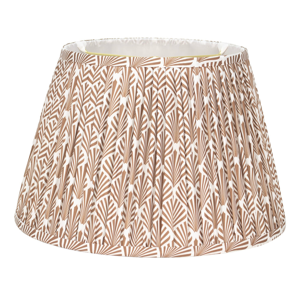 10.5x16x10.5'H Pleated Print Shade