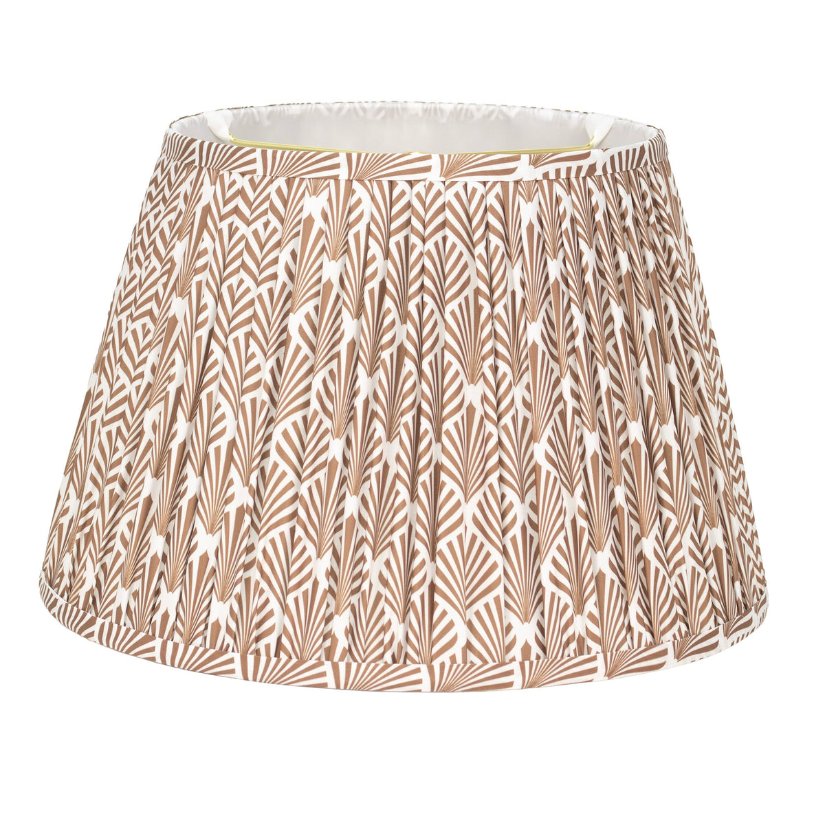 10.5x16x10.5'H Pleated Print Shade