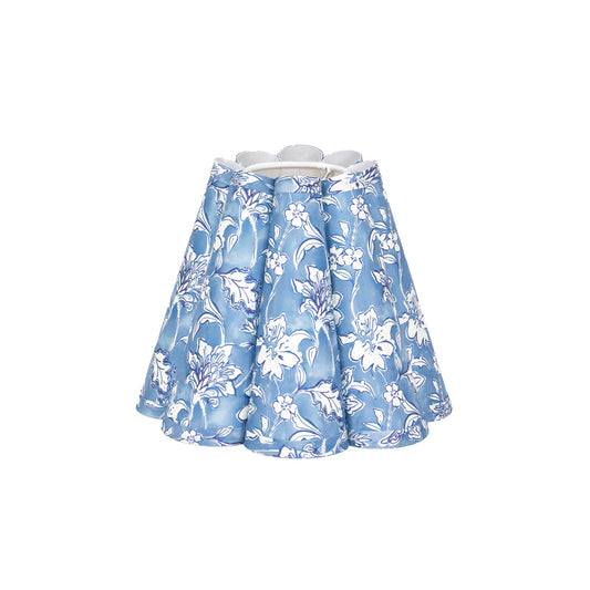 4.5x9x6'H Scalloped Print Shade