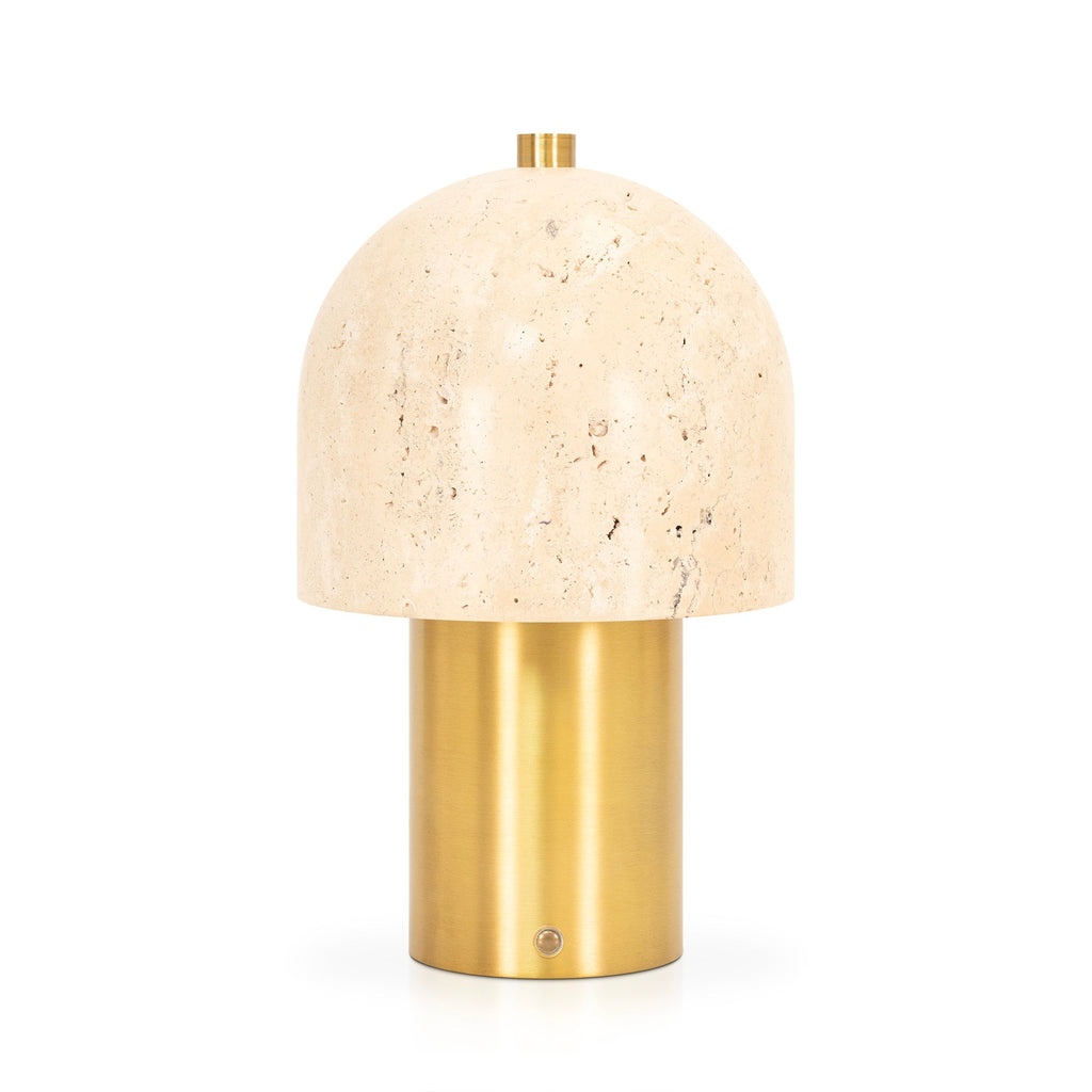 Travertin-Wiederaufladbare Lampe