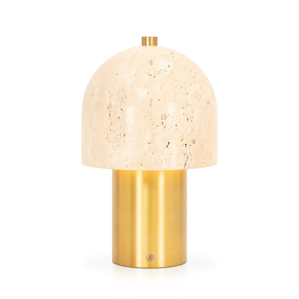 Travertin-Wiederaufladbare Lampe
