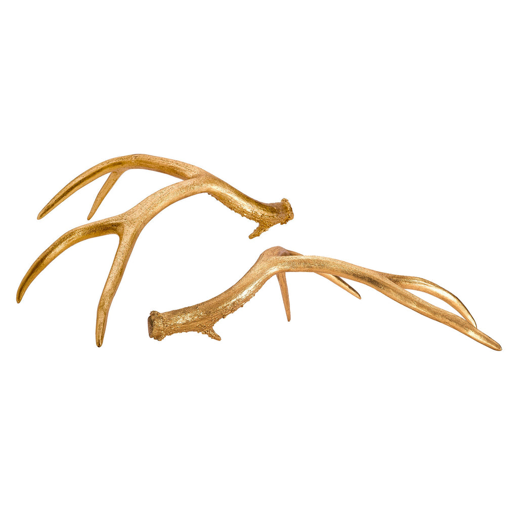 Goldene Geweihe [Set von 2]