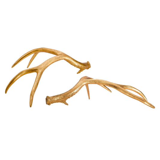 Goldene Geweihe [Set von 2]