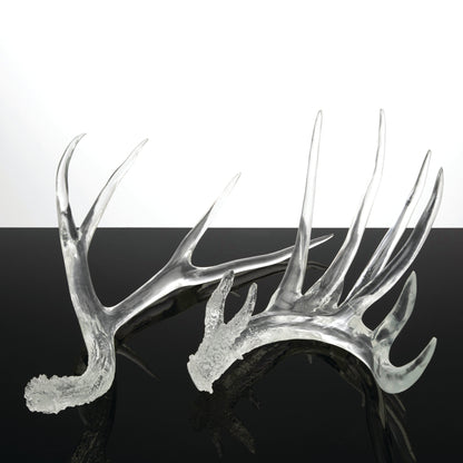 Klare Geweihe Skulptur Set