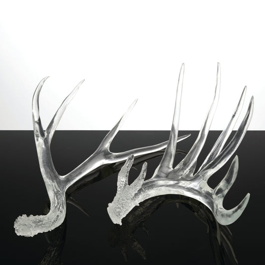 Klare Geweihe Skulptur Set