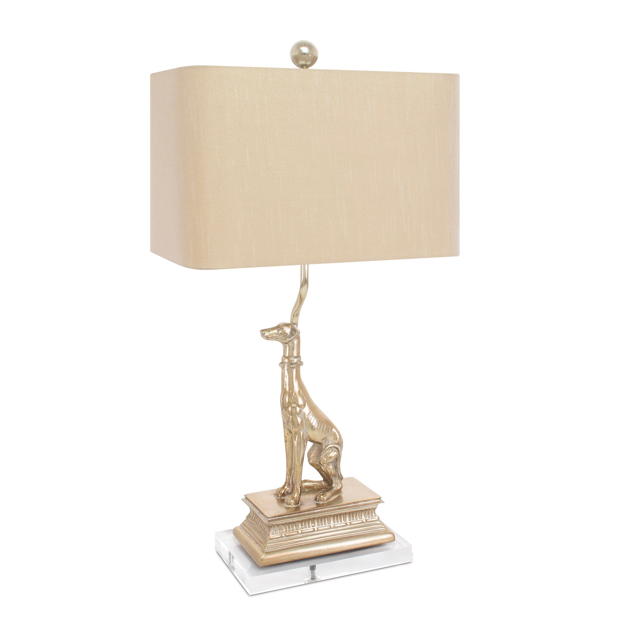 28'H Regal Dog Tischlampe