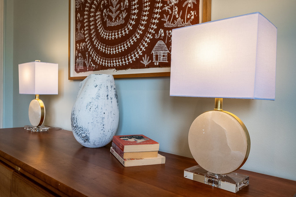 Lena Alabaster Accent Lampe