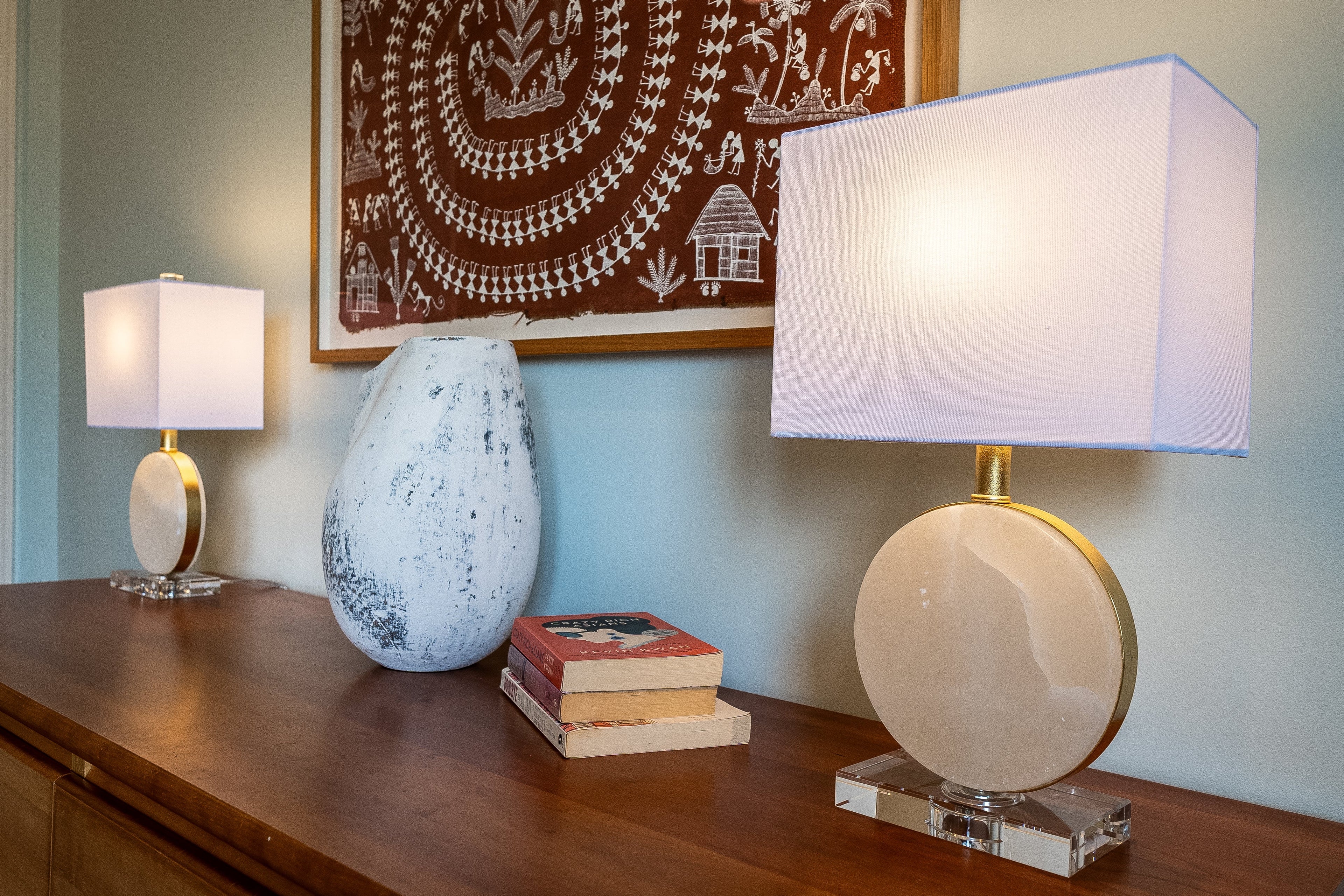 Lena Alabaster Accent Lampe