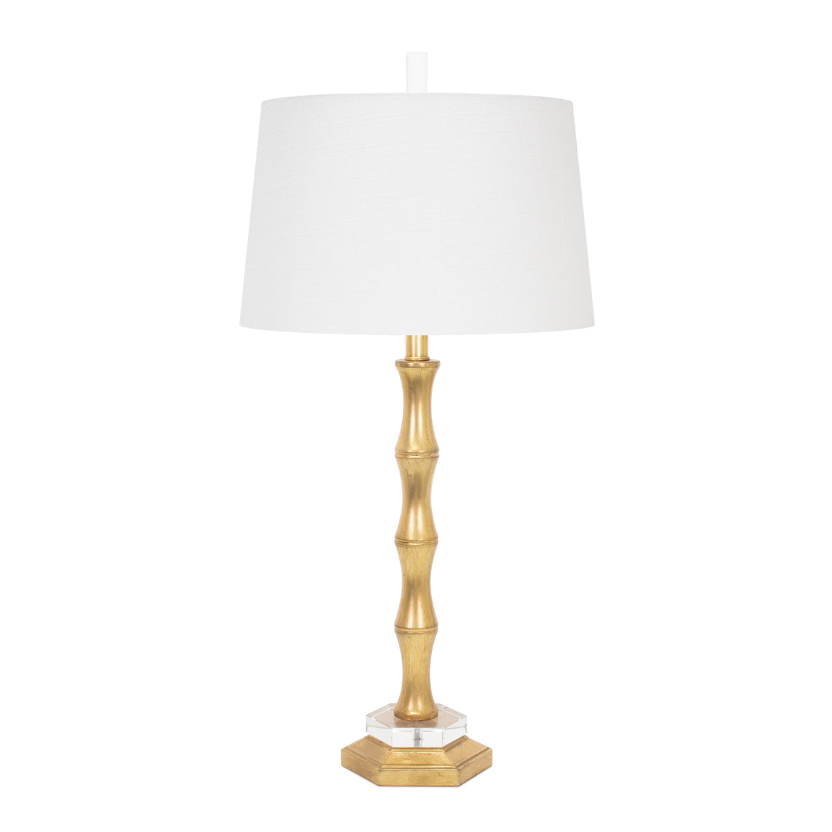 Gold Moso Tischlampe mit Casual Linen Shade