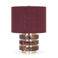 19.5'H Marmol Tischlampe - Burgund