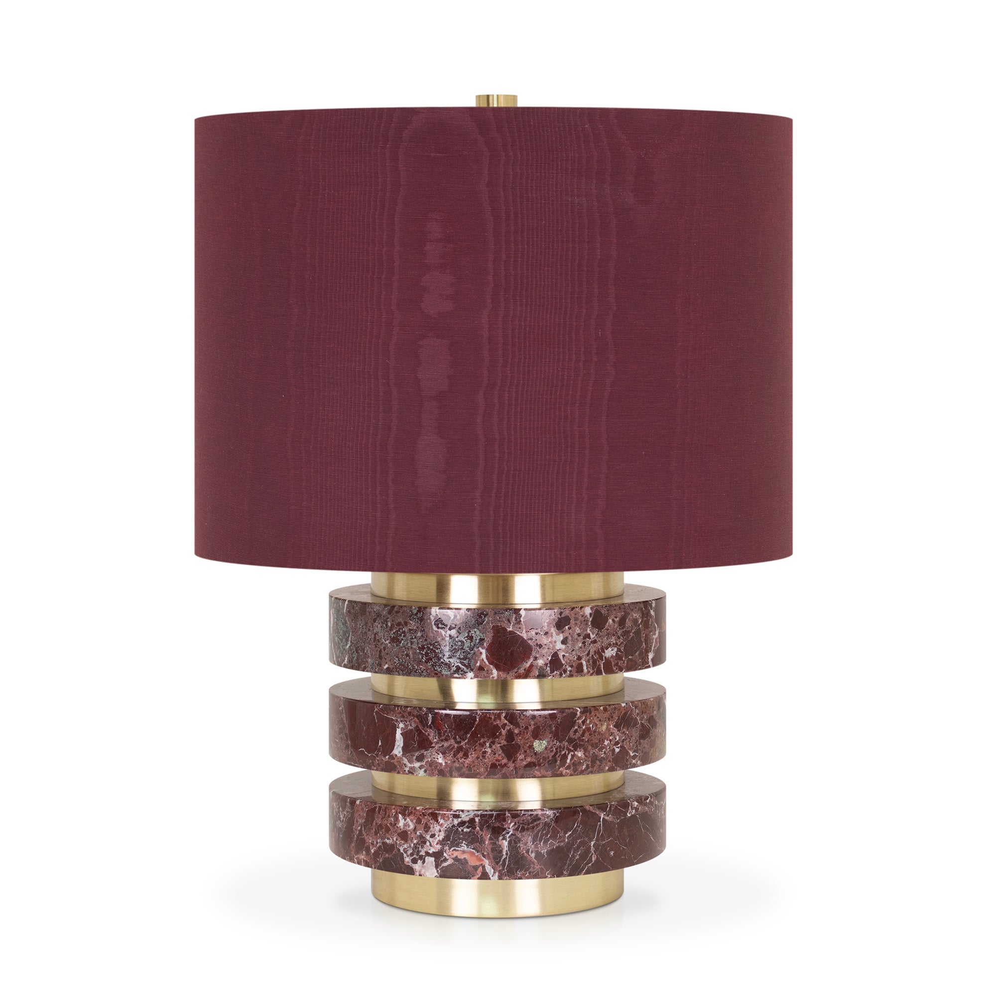 19.5'H Marmol Tischlampe - Burgund