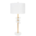 Holmes Tischlampe mit 15x15x10 Classic White Linen Shade