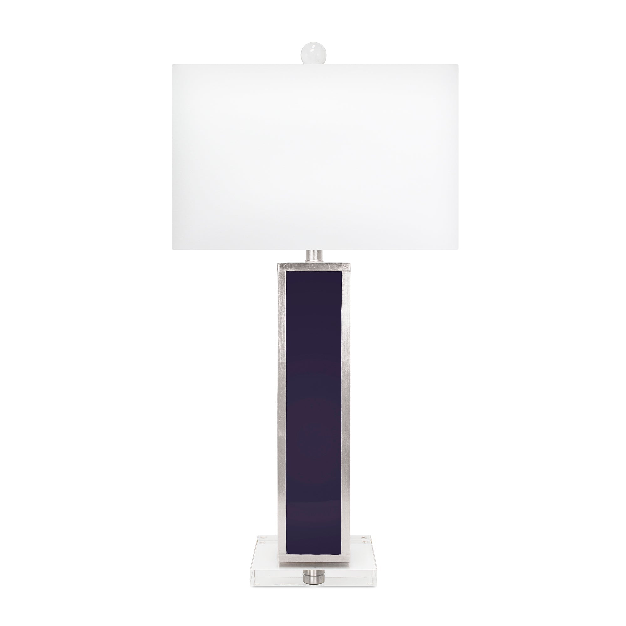 Blair Indigo und Silber Tischlampe mit Schatten