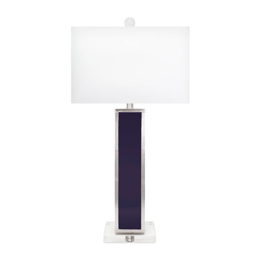 Blair Indigo und Silber Tischlampe mit Schatten