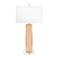 Blair Blush Pink und Gold Tischlampe mit Schatten