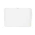14' x 9' x 9' gerundete rechteckförmige Hardback White Casual Linen Shade