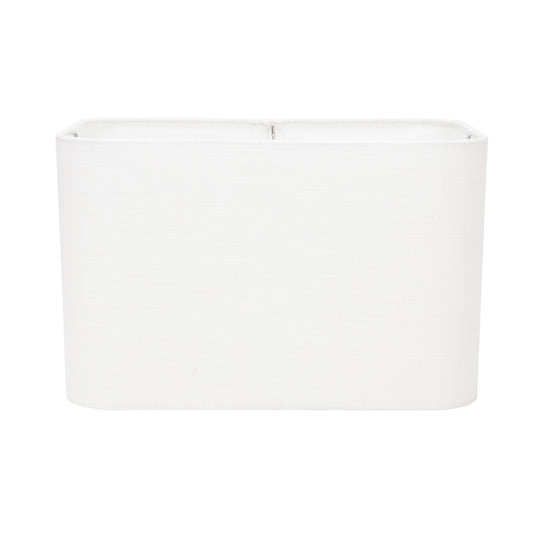 14' x 9' x 9' gerundete rechteckförmige Hardback White Casual Linen Shade