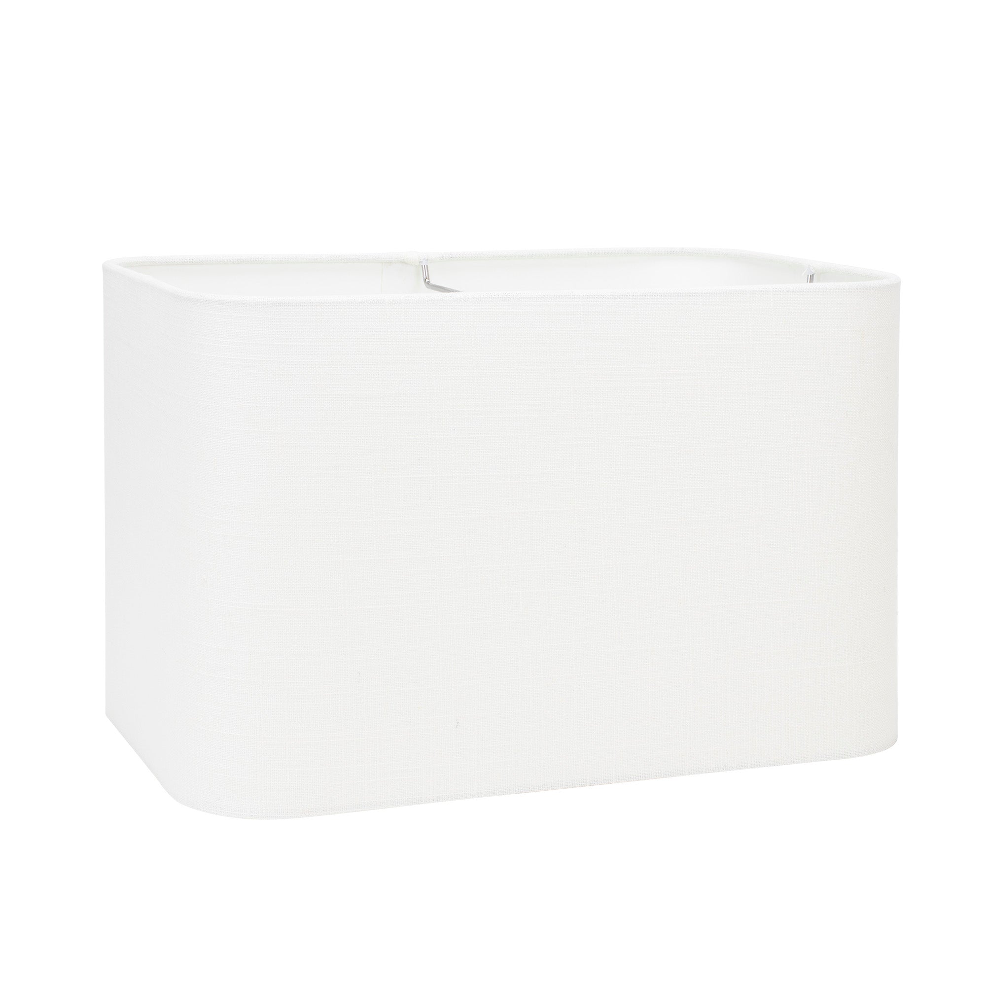 14' x 9' x 9' gerundete rechteckförmige Hardback White Casual Linen Shade