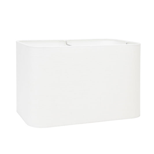14' x 9' x 9' gerundete rechteckförmige Hardback White Casual Linen Shade