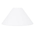 Coolie Shade — Pure White Slub Linen, White lining