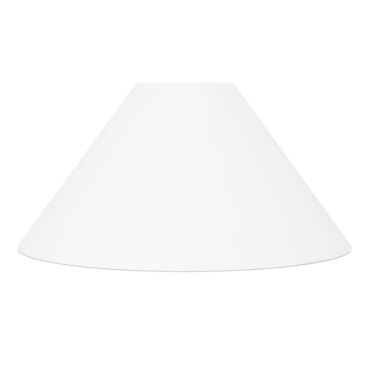 Coolie Shade — Pure White Slub Linen, White lining