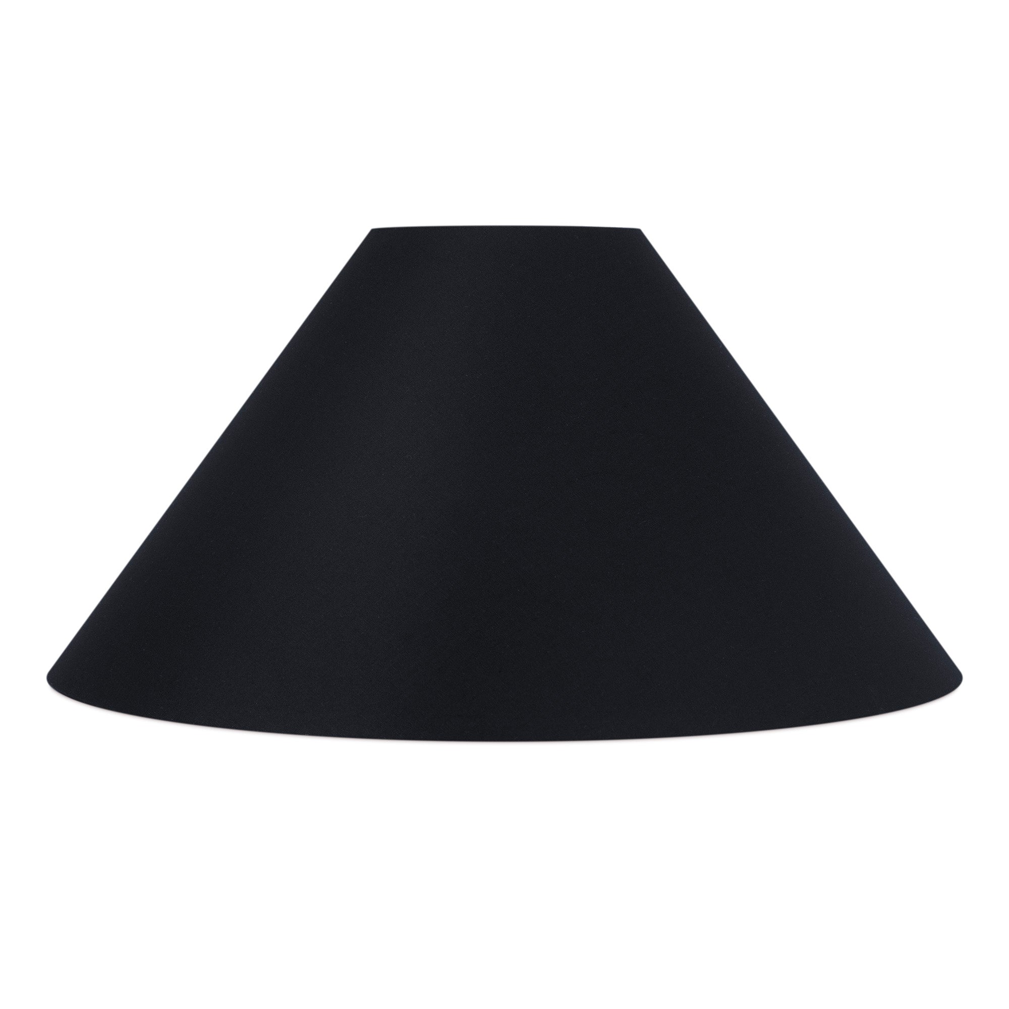 Coolie Shade in Schwarz Leinen mit Gold Lining