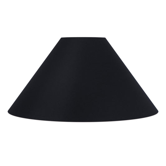 Coolie Shade in Schwarz Leinen mit Gold Lining