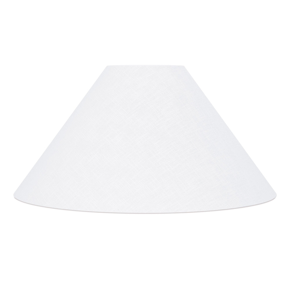 Coolie Shade in Pure White Slub Linen