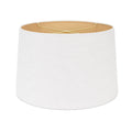14x17x10 Casual Linen Shade mit Soft Gold Fabric Lining