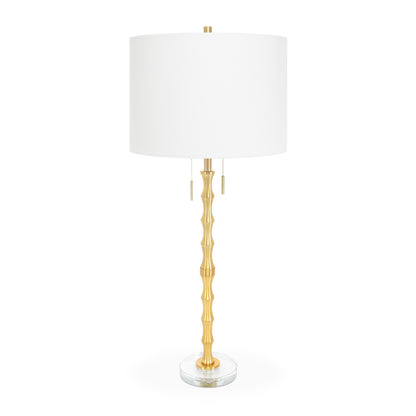 Messing-Bambus-Tischlampe