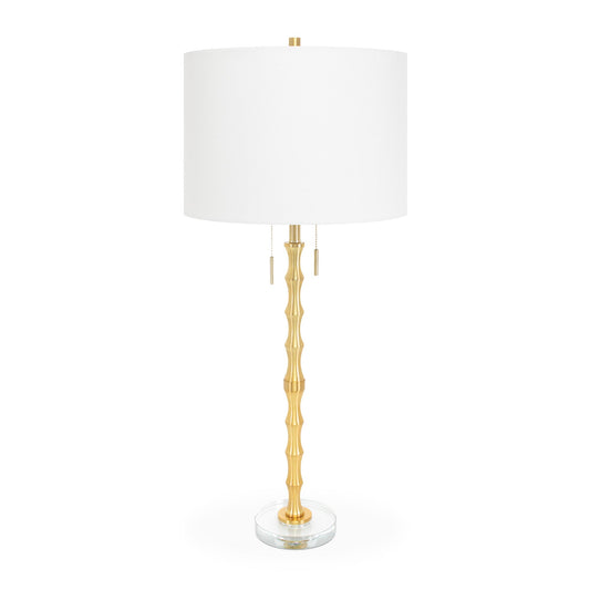 Messing-Bambus-Tischlampe