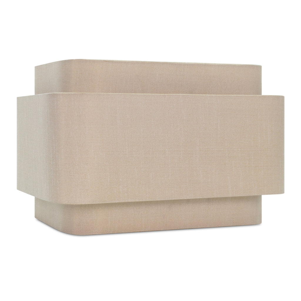Triple Stack Tan Faux Silk Shade