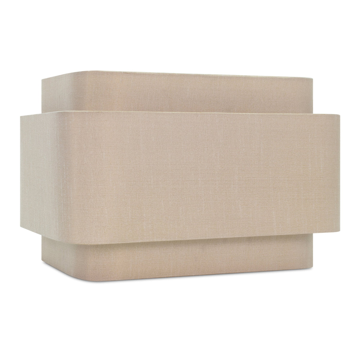 Triple Stack Tan Faux Silk Shade