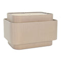 Triple Stack Tan Faux Silk Shade