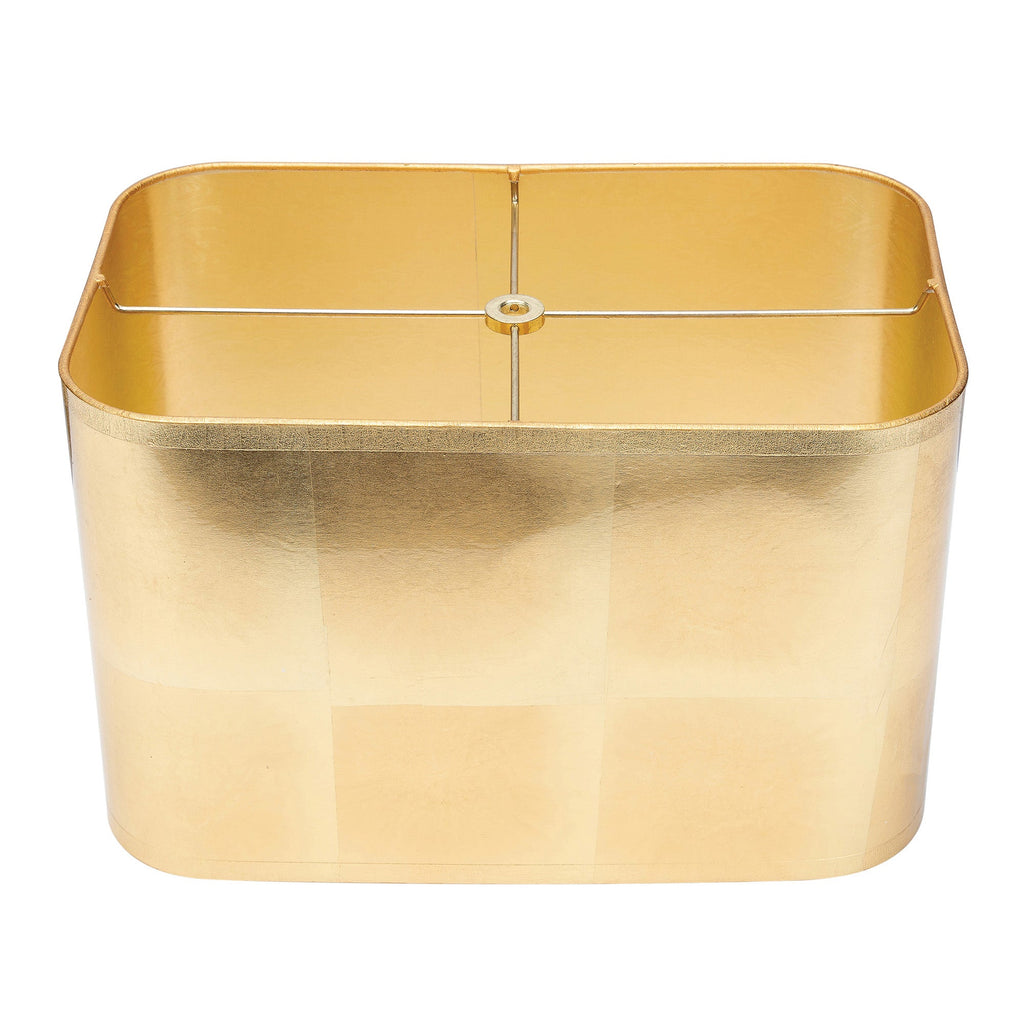 Rechteckige Goldfolie Lampenschatten 14/9 x 14/9 x 9'