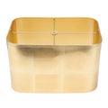 Rechteckige Goldfolie Lampenschatten 14/9 x 14/9 x 9'