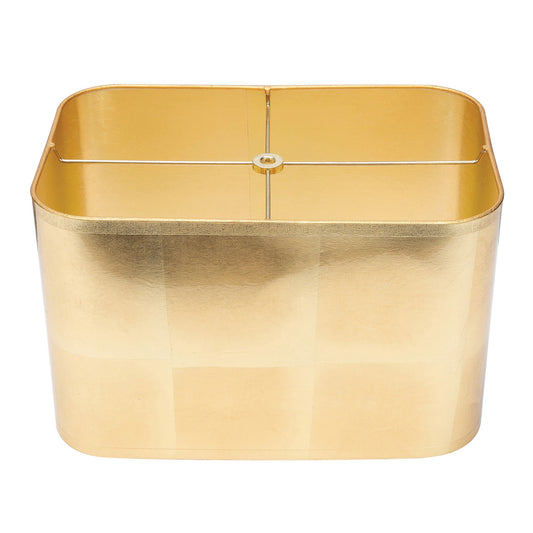 Rechteckige Goldfolie Lampenschatten 14/9 x 14/9 x 9'