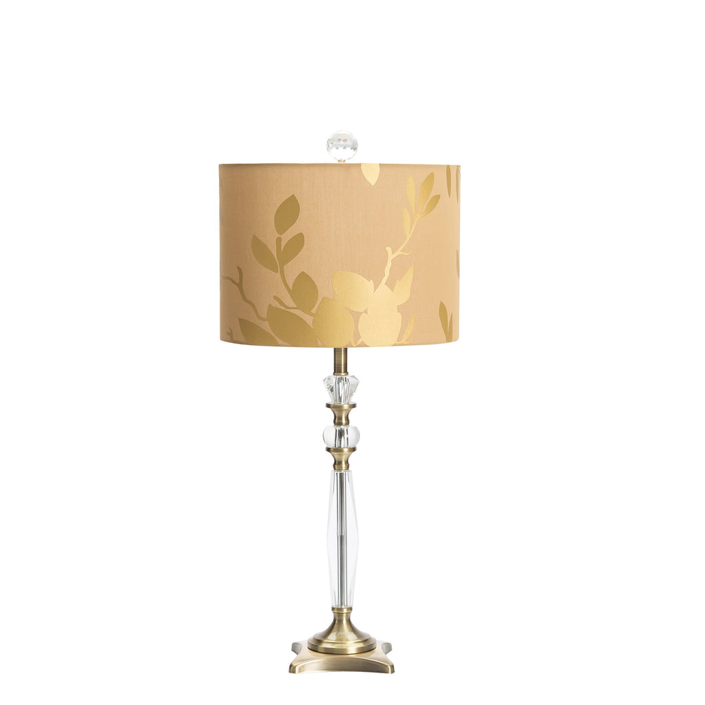 Goldene Blatttischlampe