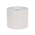 Round Gray Leinen Drum Shade 12' x 12' x 10''