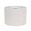Round Gray Leinen Drum Shade 14' x 14' x 10''