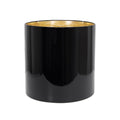 Schwarzer Onyx-Lackschatten mit Goldauskleidung