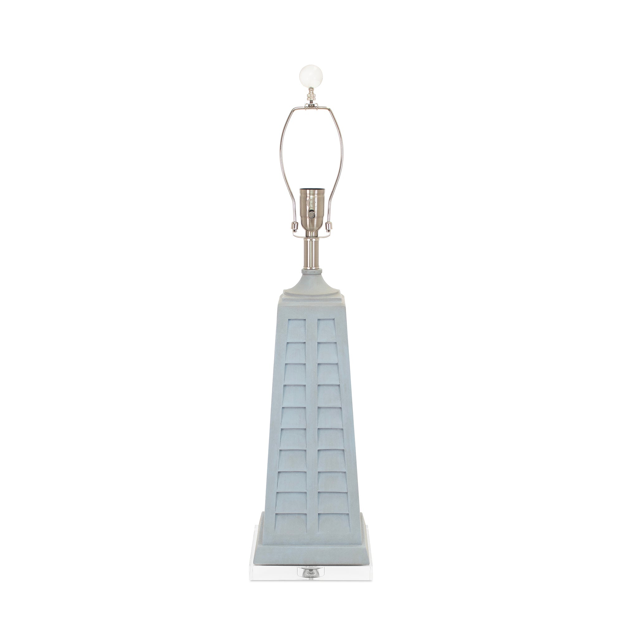 32'H Louvera Tischlampe – Light Blue