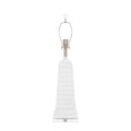 32'H Louvera Tischlampe – Weiß
