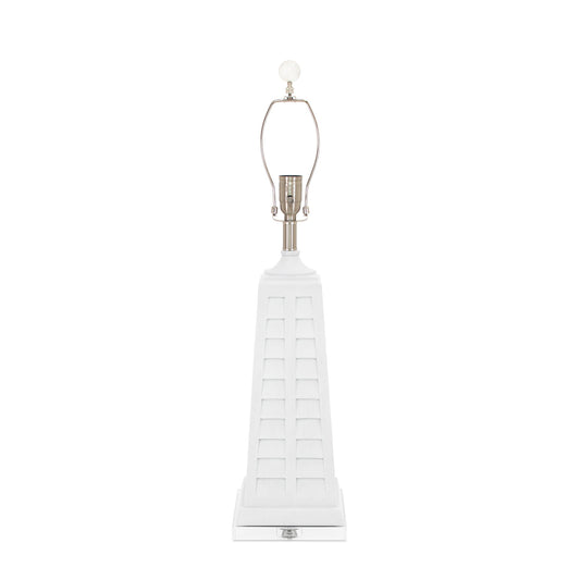 32'H Louvera Tischlampe – Weiß