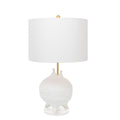 Weiße Tischlampe Luna